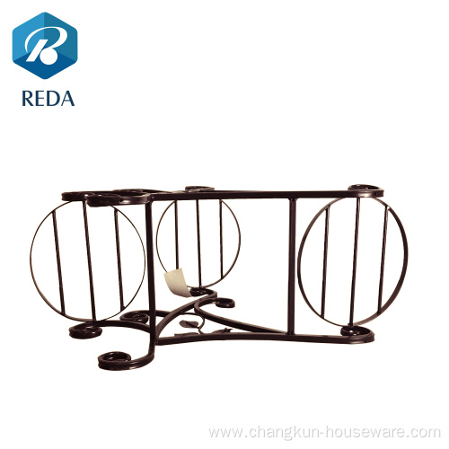 Garden iron flower stand indoor outdoor flower shelf